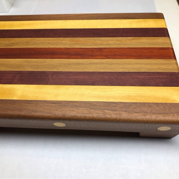 Handmade Hard Wood Serving Board Sz Small Signed By Artist Bruce McCreedy NEW - Picture 2 of 8